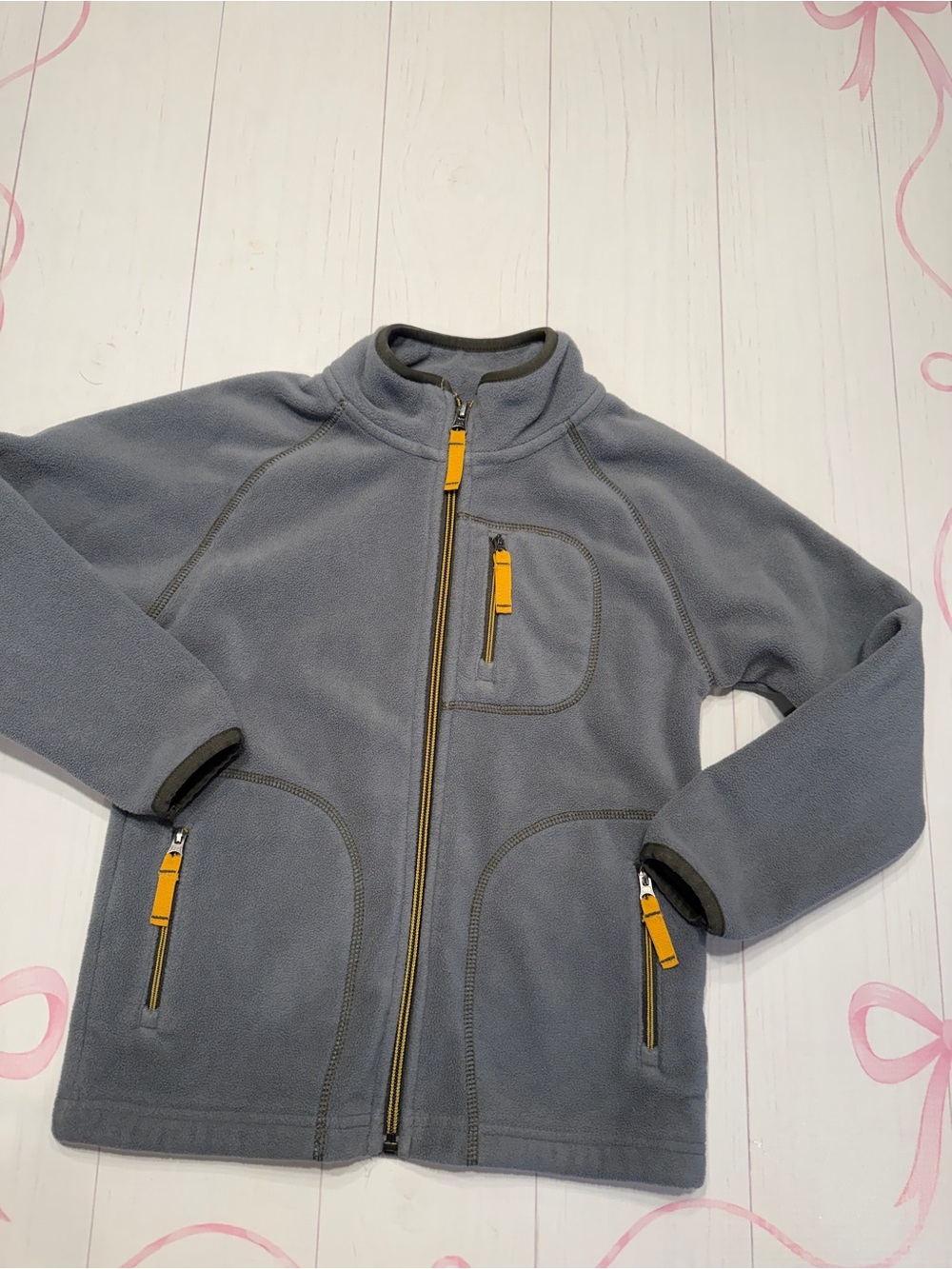 Hanna Andersson full-zip kids' fleece jacket Size 120